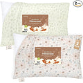 KeaBabies Muslin Toddler Pillowcase 13x18 Only – 2-Pack Organic Cotton Muslin Pillow Case for Kids, Girls, Boys, Small Travel Size Cover, Soft & Breathable Toddler Pillow Sold Separately (Flora Vale)