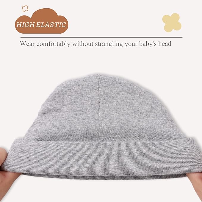 Bamery Cotton Baby Girl Hat Preemie Boys Beanie Newborn Hospital Hats Winter Infant Hats for Girls