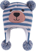 LANGZHEN Toddler Kids Infant Winter Hat,Earflap Knit Warm Cap Fleece Lined Beanie for Baby Boys Girls