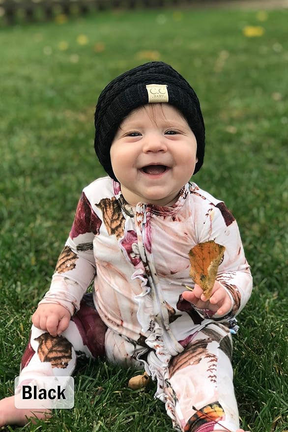 Funky Junque Baby Winter Hat – Cute Newborn Hats, Cozy Warm Infant Beanie, Soft Knit Stocking Stuffer for Babies 0–12 Months