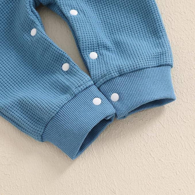 Kuriozud Newborn Infant Unisex Baby Boy Girl Clothes Button Romper Jumpsuit Basic One Piece Outfits