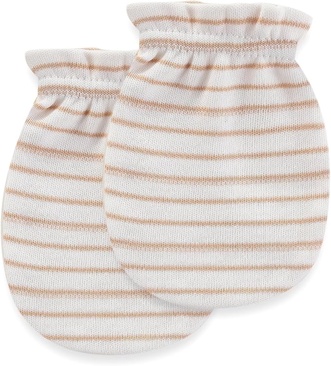 Baby Hat and Mittens Set Newborn Baby Hats Caps for Baby Boys Girls 0-6 Months 100% Cotton