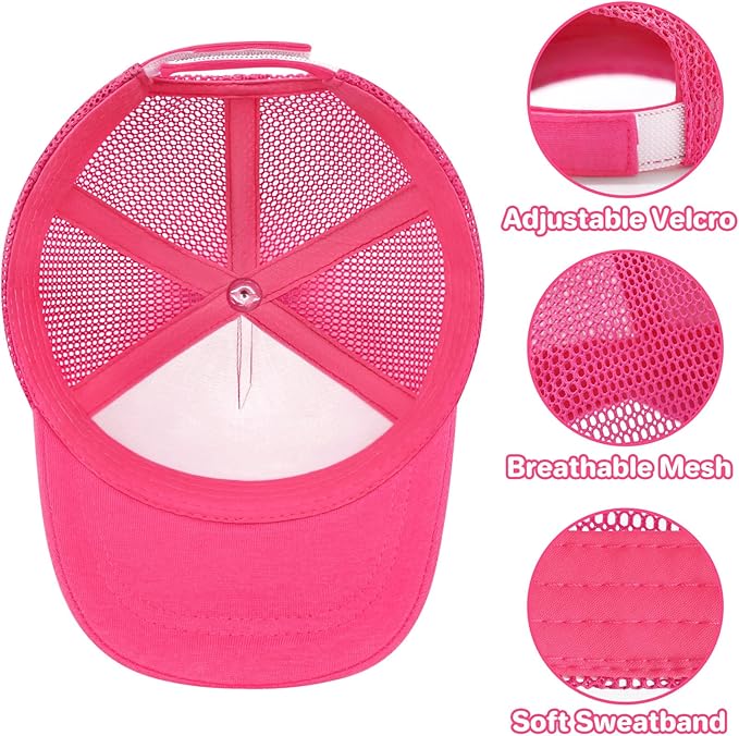 qikqik Baby Baseball Cap Toddler Baseball Hat with Mesh Infant Sun Hat UPF 50+ Baby Ball Cap Toddler Girl Hats Kids Hat Boys