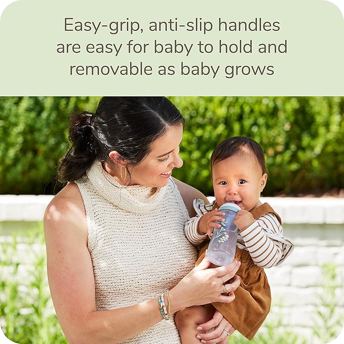 NUK for Nature Learner Cup, 10 oz, 9+ Months – BPA Free, Spill Proof Sippy Cup