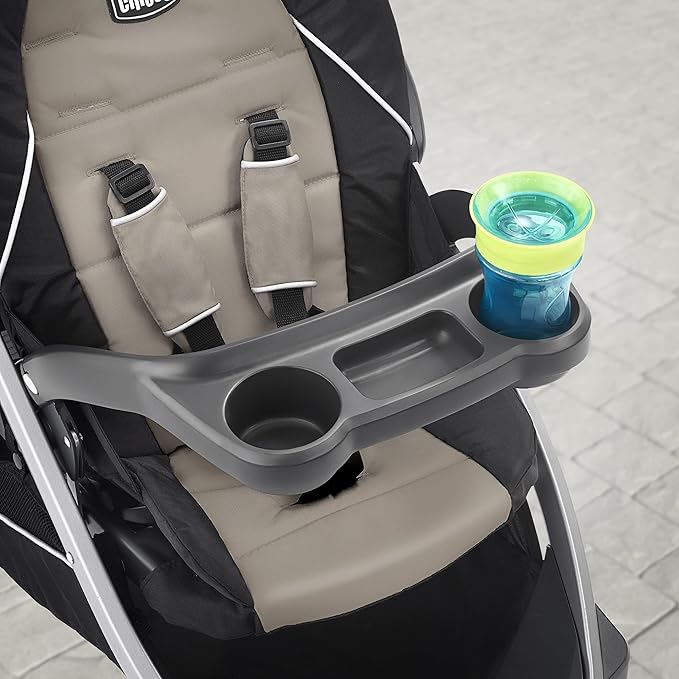 Chicco BravoFor2 Standing/Sitting Double Stroller - Iron | Black/Grey
