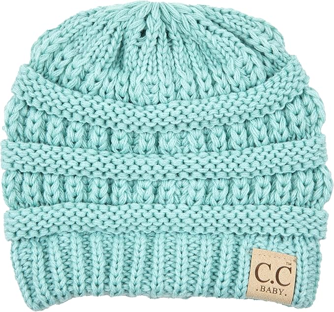 Funky Junque Baby Winter Hat – Cute Newborn Hats, Cozy Warm Infant Beanie, Soft Knit Stocking Stuffer for Babies 0–12 Months
