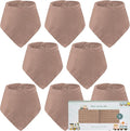 Muslin Baby bibs for drooling and teething, 100% cotton, Bibs for baby girl, Muslin bibs for boys (8 Pack)