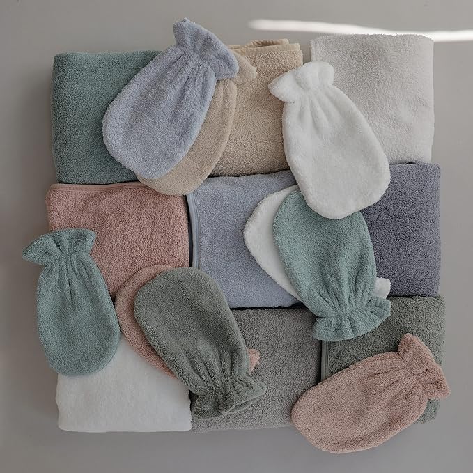 mushie Baby Hooded Towel | Organic Cotton (Gray)