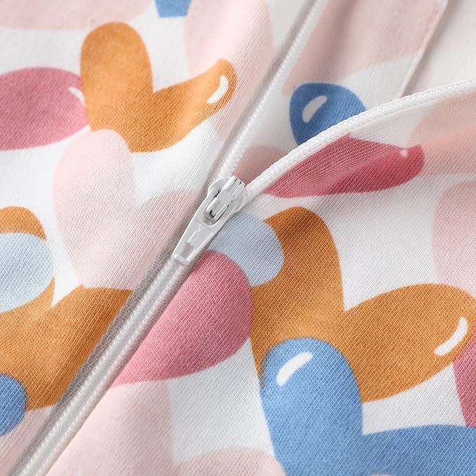 Owlivia Organic Cotton Baby Boy Girl Zip up Sleep 'N Play Pjs, Footless, Long Sleeve
