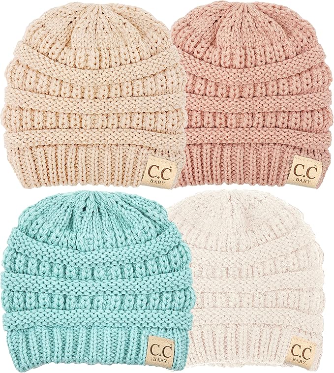 Funky Junque Baby Winter Hat – Cute Newborn Hats, Cozy Warm Infant Beanie, Soft Knit Stocking Stuffer for Babies 0–12 Months