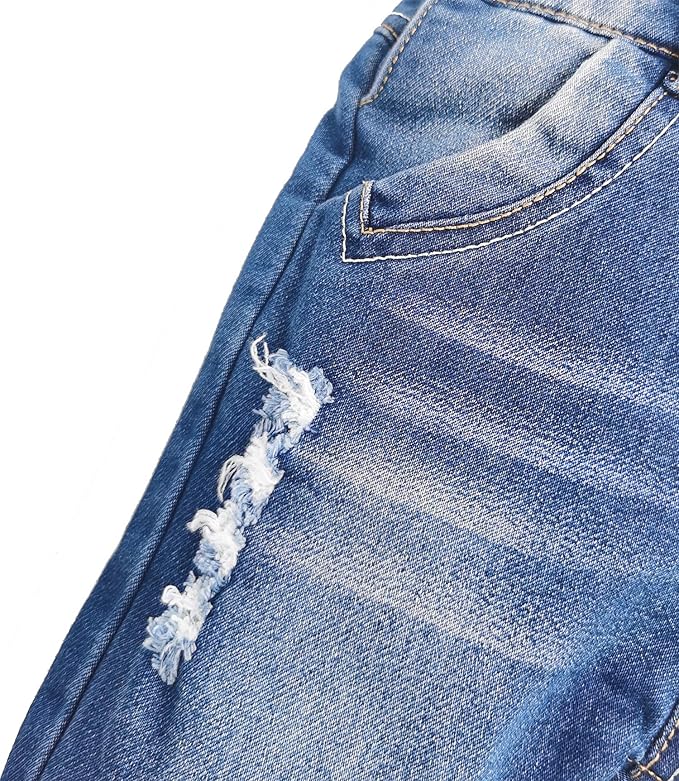 KIDSCOOL SPACE Baby Toddler 2 Buttons Adjustable Straps Fashion Jean Overall