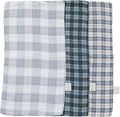 Mebie Baby Burp Cloths, Plaid, Muslin Burp Cloth Set for Spit Up, Drool, and More, Boho Burp Cloths for Baby Boy and Girl, Baby Must Haves for Registry Lists and Gifts for Newborns