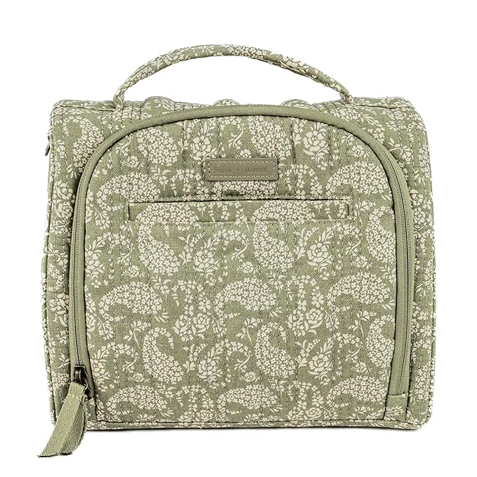 JuJuBe x Sazan Hendrix - New Insulated Bottle Bag, Breastmilk Storage Bag for Baby Bottles, Travel Waterproof Insulated Lunch or Cooler Bag for Nursing, Milk, Snacks, Paisley Floral, Mother's Day Gift