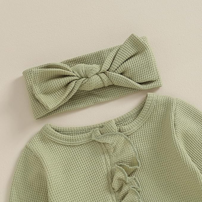CIYCUIT Baby Girls Cactus Footies Newborn Zip Up Onesie Romper