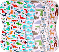 5-Pack Organic Cotton Burp Cloths – Large, Ultra-Soft 3-Layer Towels for Burping, Shoulder & Hand Use, Highly Absorbent