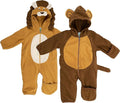 Cuddle Club Fleece Baby Bunting Bodysuit with Hood, Convertible Mittens & Booties, Car Seat Friendly, Soft & Warm, Easy Zip