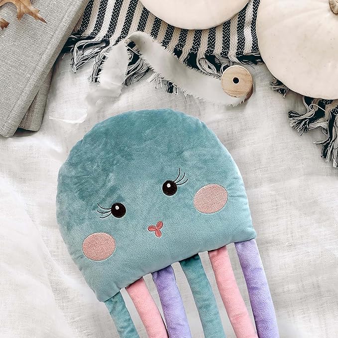 MON AMI Bubbles Octopus Accent Décor Pillow – 20x13”, Plush Stuffed Animal Hugging Pillow, Use as Toy or Room Decor, Great Gift for Kids of All Ages